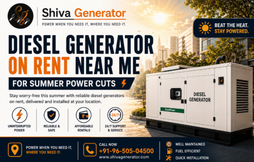 Diesel Generator on Rent Near Me for Summer Power Cuts