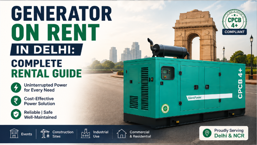 Generator on Rent in Delhi: Complete Rental Guide